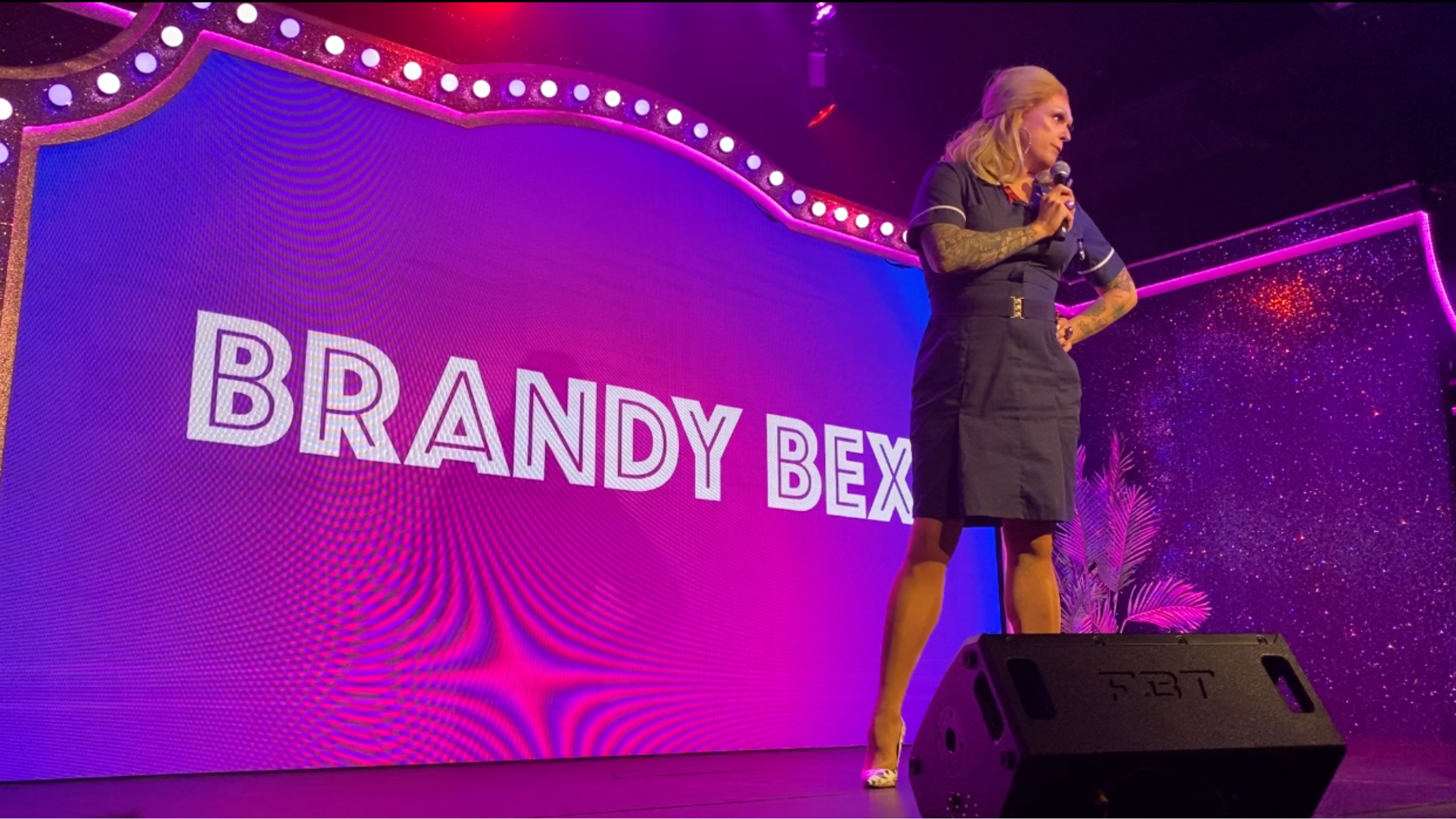 Load video: Brandy Bex performing in the semi-final of Pride&#39;s Got Talent 2022 in London.