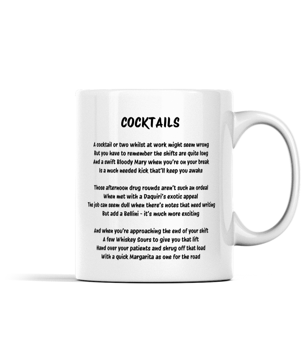 COCKTAILS | The 6 Cs of Nursing | 11 oz Mug