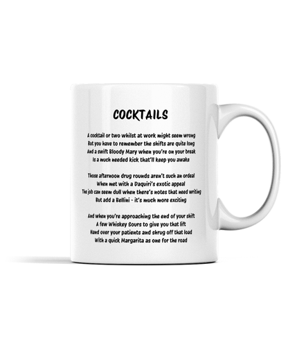 COCKTAILS | The 6 Cs of Nursing | 11 oz Mug