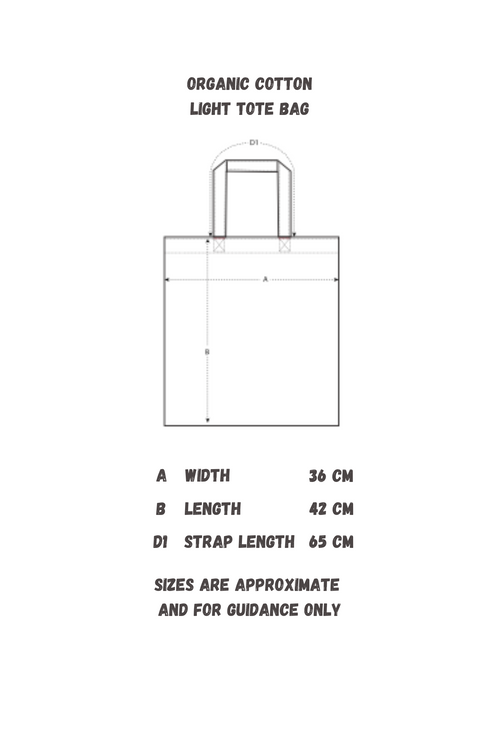 BLOWOUT | 100% Organic Cotton Light Tote Bag