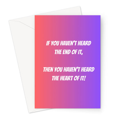 DISPUTE | Blank Greeting Card | All Occasions