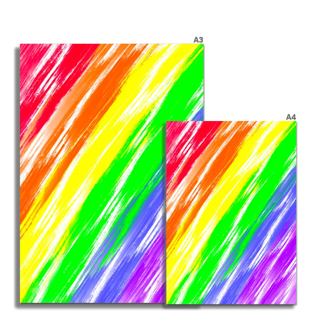 RAINBOW | Rolled Eco Canvas | Sustainable Wall Art